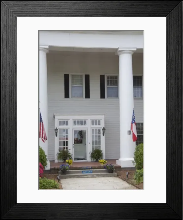 Framed Print : Virginia, Norfolk. Norfolk Naval Station. Historic officer homes, Georgia House Framed Print : Virginia, Norfolk. Norfolk Naval Station. Historic officer homes, Georgia House