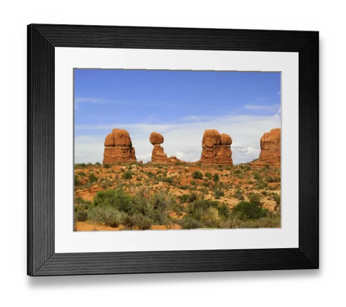 Framed Print : United States, State of Utah, Arches National Park. Balanced Rock