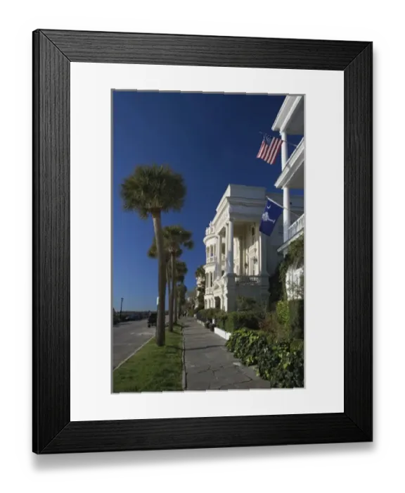 Framed Print : Historic section on Charleston, South Carolina