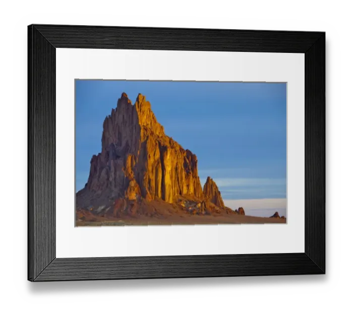 Framed Print : Shiprock mountain at dawn near Shiprock New Mexico Framed Print : Shiprock mountain at dawn near Shiprock New Mexico