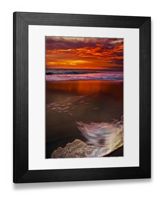 Framed Print : USA, New Jersey, Cape May. Sunset reflection on beach Framed Print : USA, New Jersey, Cape May. Sunset reflection on beach