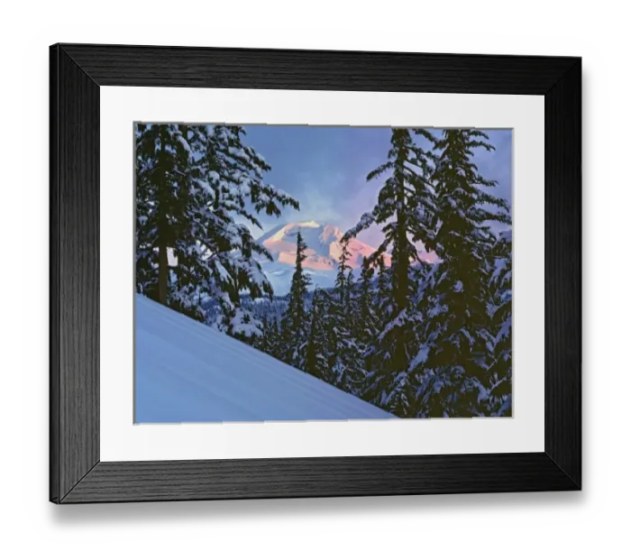 Framed Print : USA, Oregon, South Sister. Winter sunrise light colors the South Sister, Cascades Range, Oregon Framed Print : USA, Oregon, South Sister. Winter sunrise light colors the South Sister, Cascades Range, Oregon