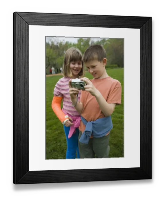 Framed Print : Boy and girl with digital camera at Monticello, home of U. S. President Thomas Jefferson Framed Print : Boy and girl with digital camera at Monticello, home of U. S. President Thomas Jefferson
