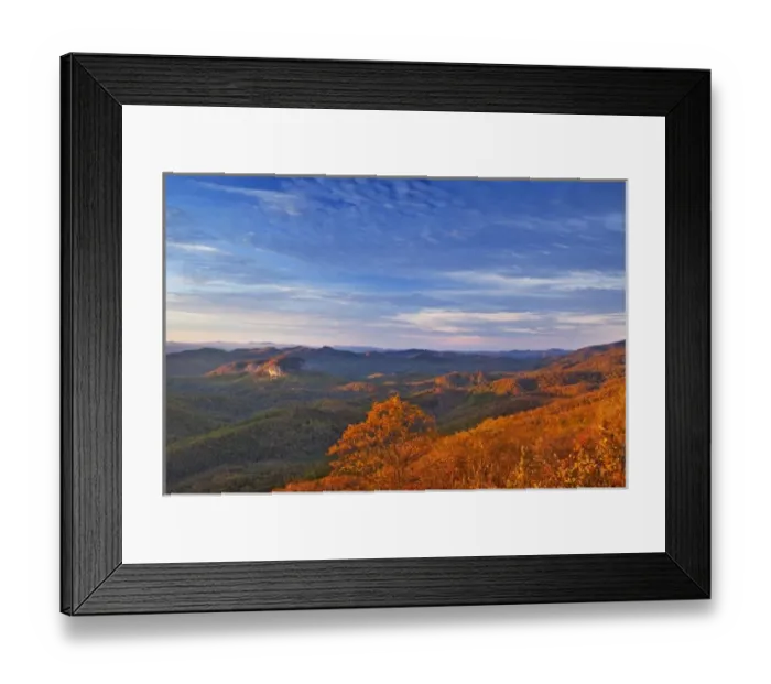 Framed Print : Looking Glass Rock at sunrise in the Pisgah National Forest of North Carolina Framed Print : Looking Glass Rock at sunrise in the Pisgah National Forest of North Carolina