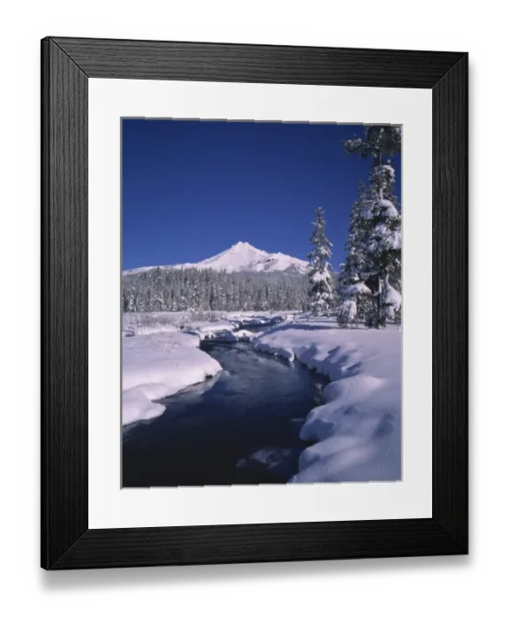 Framed Print : USA, Oregon, Broken Top. Soda Creek flows from the snow fields of Broken Top, Cascades Range Framed Print : USA, Oregon, Broken Top. Soda Creek flows from the snow fields of Broken Top, Cascades Range