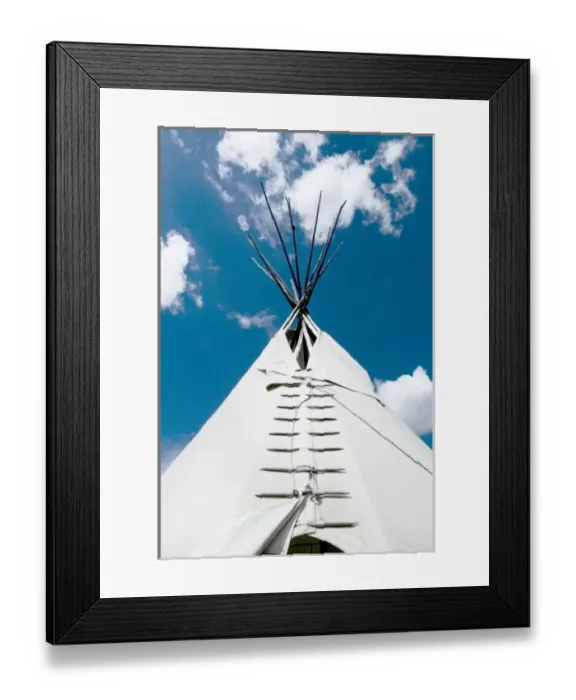 Framed Print : Santa Fe, New Mexico, USA. Native American tee pee