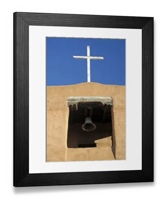 Framed Print : The San Miguel Mission in Santa Fe, New Mexico - said to be the oldest church in the United States