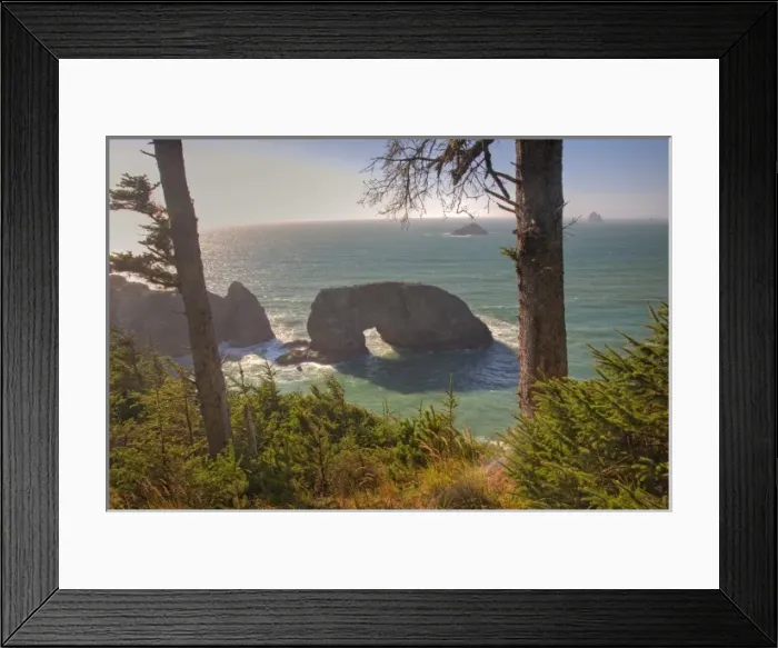Framed Print : OR, Oregon Coast, Samuel H. Boardman State Scenic Corridor, Natural Bridges Framed Print : OR, Oregon Coast, Samuel H. Boardman State Scenic Corridor, Natural Bridges