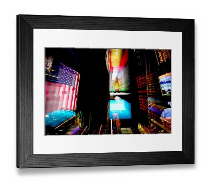 Framed Print : USA, New York, New York City. Nighttime abstract of Times Square Framed Print : USA, New York, New York City. Nighttime abstract of Times Square