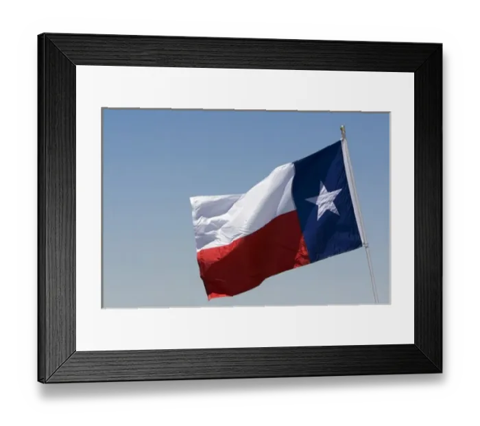 Framed Print : The Flag of Texas Framed Print : The Flag of Texas