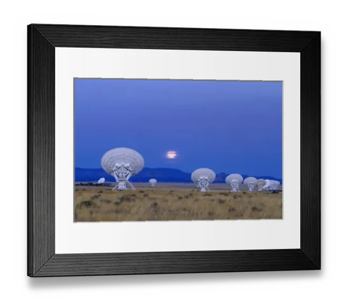 Framed Print : USA, New Mexico, Plains of San Augustin. The 27 Very Large Array antennas that comprise Framed Print : USA, New Mexico, Plains of San Augustin. The 27 Very Large Array antennas that comprise