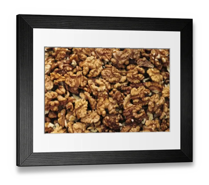 Framed Print : USA, Oregon, Portland. Close-up of walnut meats Framed Print : USA, Oregon, Portland. Close-up of walnut meats