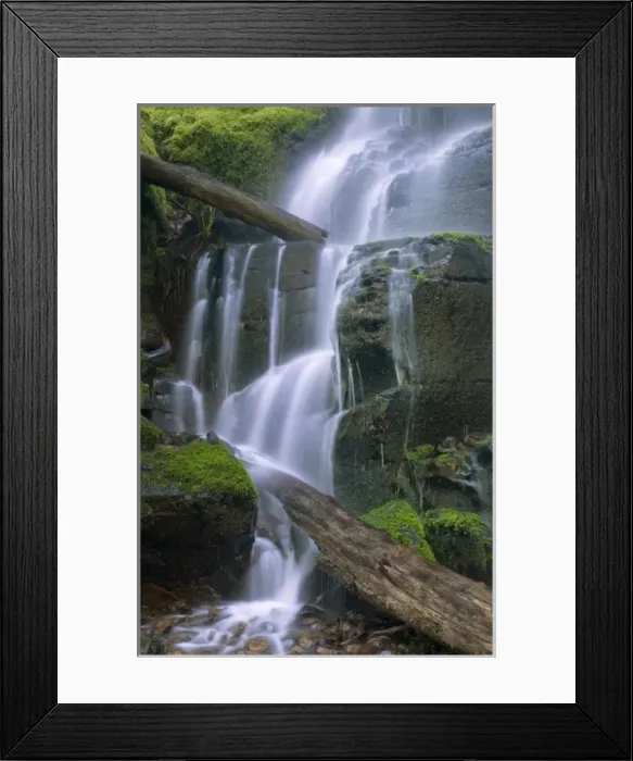 Framed Print : Fairy Falls, Columbia River Gorge, Oregon, USA Framed Print : Fairy Falls, Columbia River Gorge, Oregon, USA