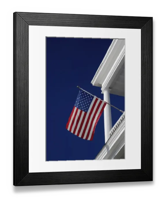 Framed Print : American flag flying, Charleston, South Carolina Framed Print : American flag flying, Charleston, South Carolina
