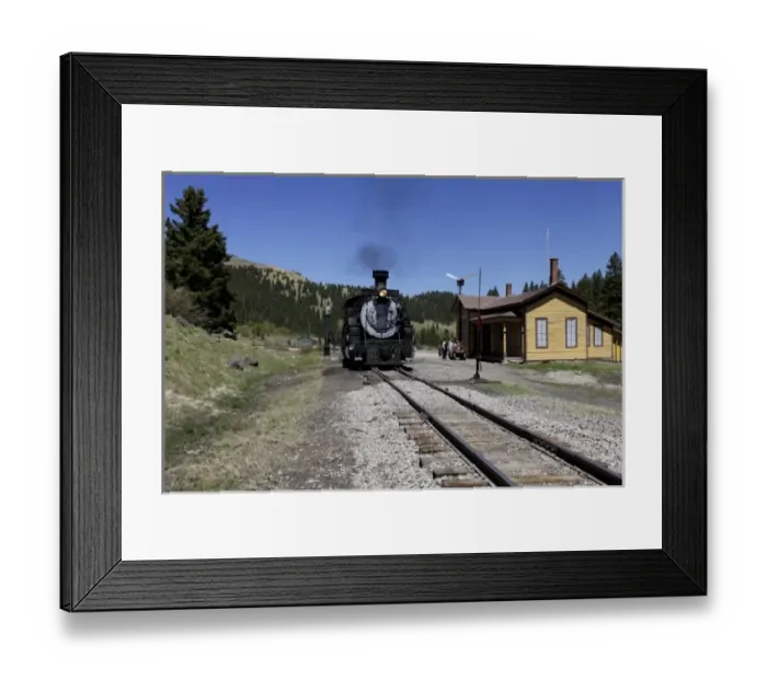 Framed Print : Chama, New Mexico, United States. Cumbres and Toltec antique narrow gauge steam train Framed Print : Chama, New Mexico, United States. Cumbres and Toltec antique narrow gauge steam train