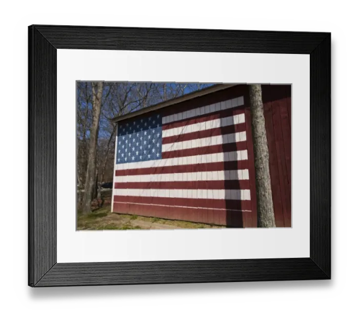 Framed Print : USA, New York, East Hampton. Barn with USA flag in the hamlet of Springs Framed Print : USA, New York, East Hampton. Barn with USA flag in the hamlet of Springs
