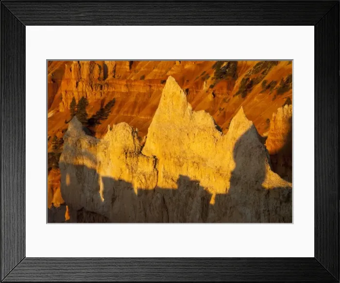 Framed Print : Hoodoos at Sunrise Point in Bryce Canyon National Park in Utah