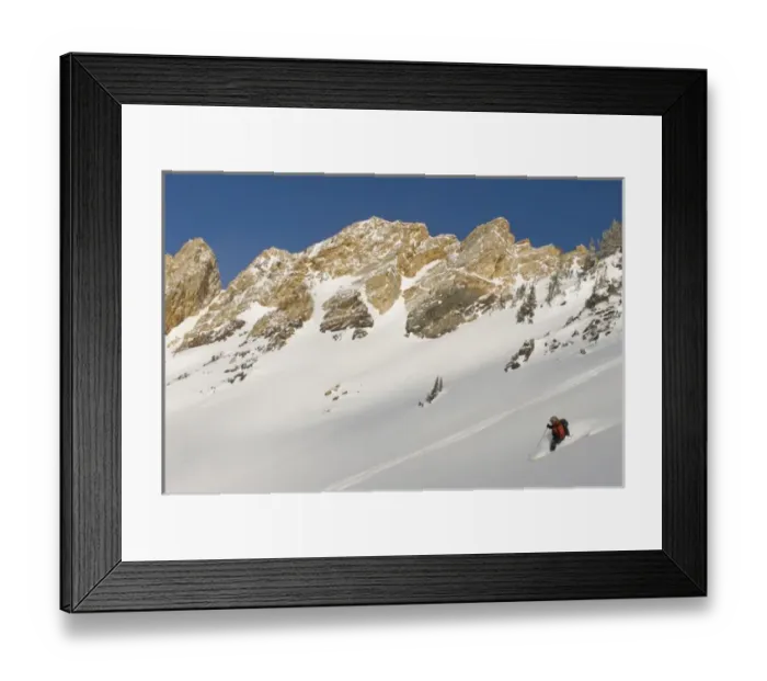 Framed Print : Powder skiing Big Cottonwood Canyon, Uinta-Wasatch-Cache National Forest near Salt Lake City Framed Print : Powder skiing Big Cottonwood Canyon, Uinta-Wasatch-Cache National Forest near Salt Lake City