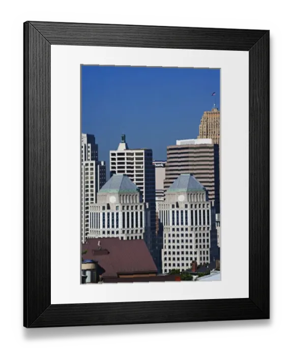Framed Print : Proctor & Gamble world headquarters and skyline of Cincinnati, Ohio Framed Print : Proctor & Gamble world headquarters and skyline of Cincinnati, Ohio