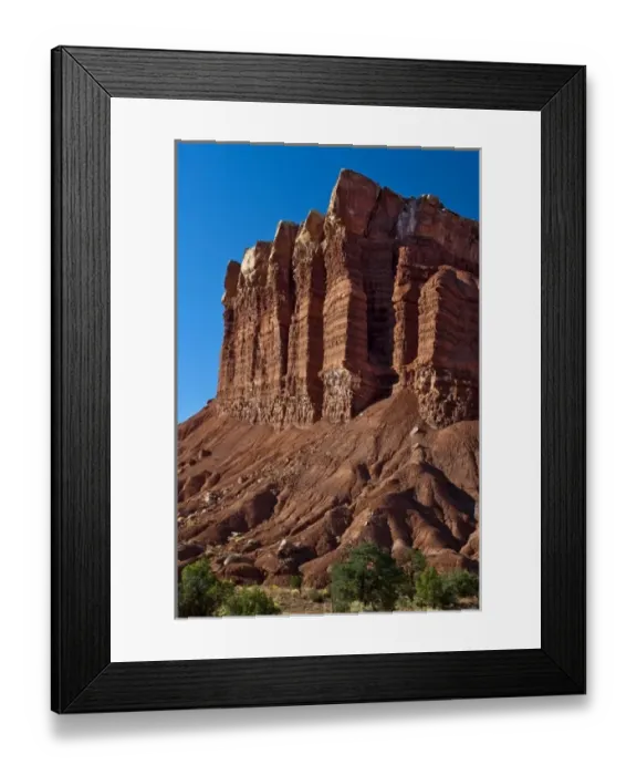 Framed Print : USA, Utah, Capitol Reef National Park. Egyptian Temple formation is Moenkopi sandstone Framed Print : USA, Utah, Capitol Reef National Park. Egyptian Temple formation is Moenkopi sandstone