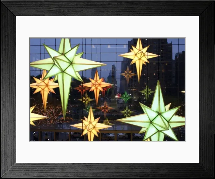 Framed Print : United States, New York. Christmas decoration inside Time Warner Center, on Columbus Circle