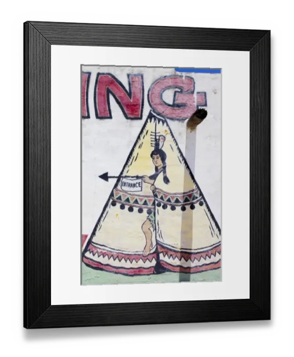 Framed Print : Carlsbad, New Mexico, Unites States. Vintage sign, roadside trading post Framed Print : Carlsbad, New Mexico, Unites States. Vintage sign, roadside trading post