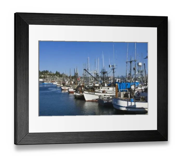 Framed Print : USA, OR, Newport, Fishing Boats in Harbor Framed Print : USA, OR, Newport, Fishing Boats in Harbor