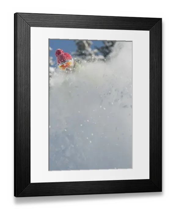 Framed Print : Man snowboarding, Santa Fe Ski Area, New Mexico, MR Framed Print : Man snowboarding, Santa Fe Ski Area, New Mexico, MR