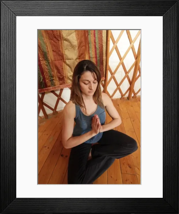 Framed Print : Ojo Caliente, New Mexico, USA. Yoga Class (MR & PR) Framed Print : Ojo Caliente, New Mexico, USA. Yoga Class (MR & PR)
