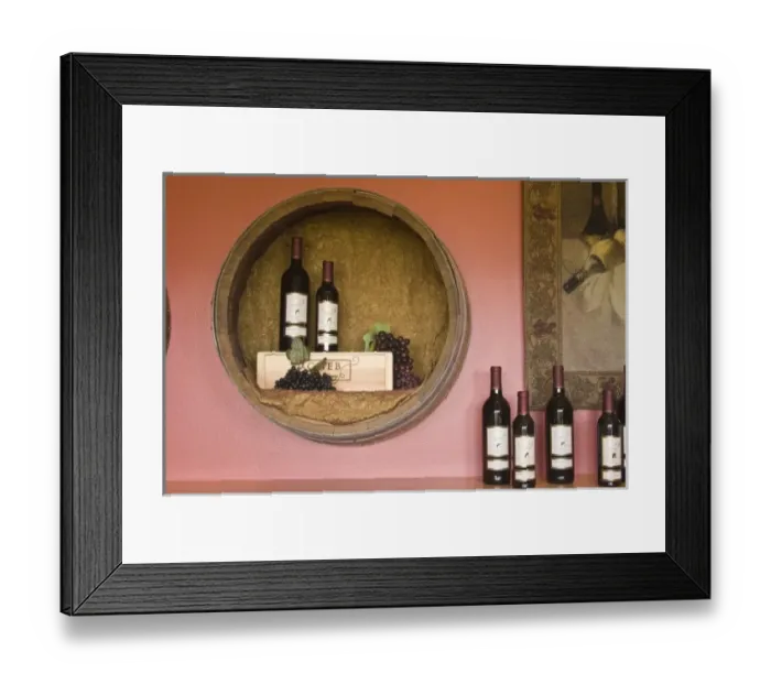 Framed Print : USA, Washington, Quincy. Wines on display in tasting room of Cave B Inn and Winery Framed Print : USA, Washington, Quincy. Wines on display in tasting room of Cave B Inn and Winery