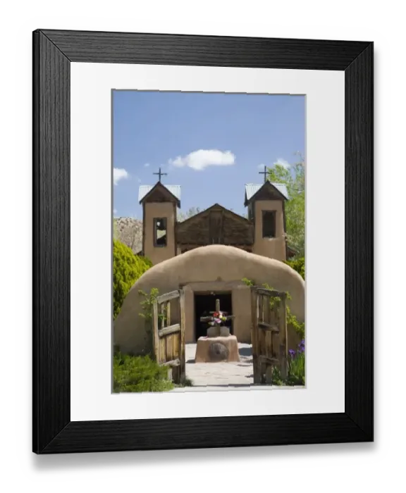 Framed Print : NM, New Mexico, Chimayo, El Santurario de Chimayo, known as Little Lourdes due to Framed Print : NM, New Mexico, Chimayo, El Santurario de Chimayo, known as Little Lourdes due to