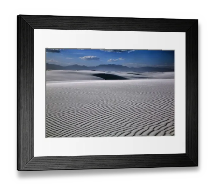 Framed Print : Rippled dunes in evening light, White Sands National Monument, Alamogordo, New Mexico Framed Print : Rippled dunes in evening light, White Sands National Monument, Alamogordo, New Mexico