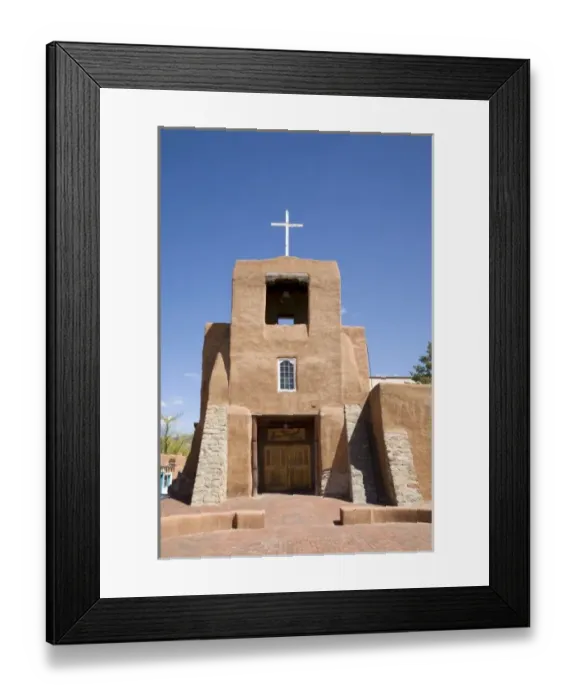 Framed Print : NM, New Mexico, Santa Fe, San Miguel Mission Framed Print : NM, New Mexico, Santa Fe, San Miguel Mission