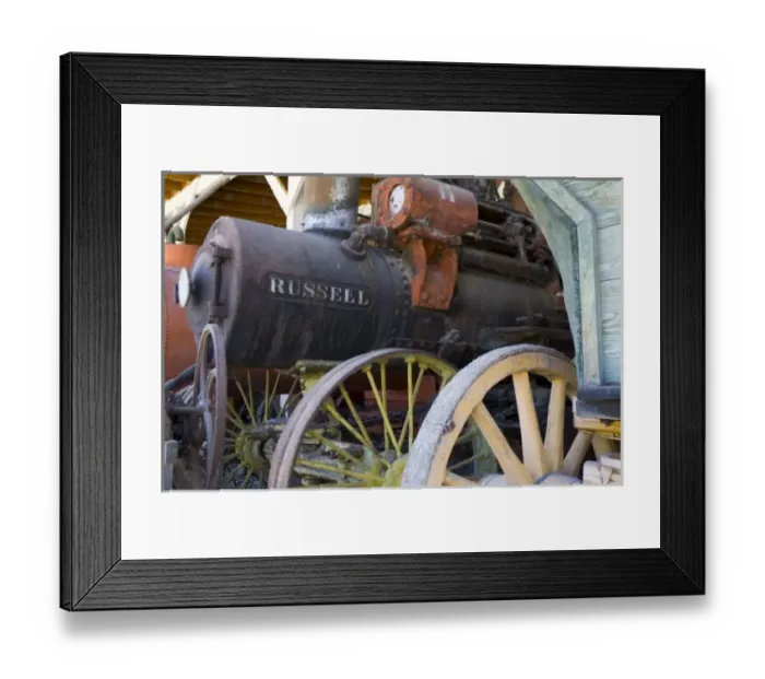 Framed Print : American West Heritage Center, Utah. Old steam thresher at Jensen Historical Farm Framed Print : American West Heritage Center, Utah. Old steam thresher at Jensen Historical Farm