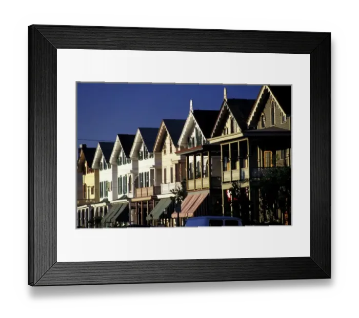 Framed Print : North America, USA, New Jersey, Cape May. Row of beach homes Framed Print : North America, USA, New Jersey, Cape May. Row of beach homes