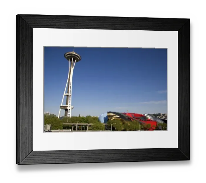 Framed Print : The Space Needle and the Experience Music Project in Seattle, Washington Framed Print : The Space Needle and the Experience Music Project in Seattle, Washington