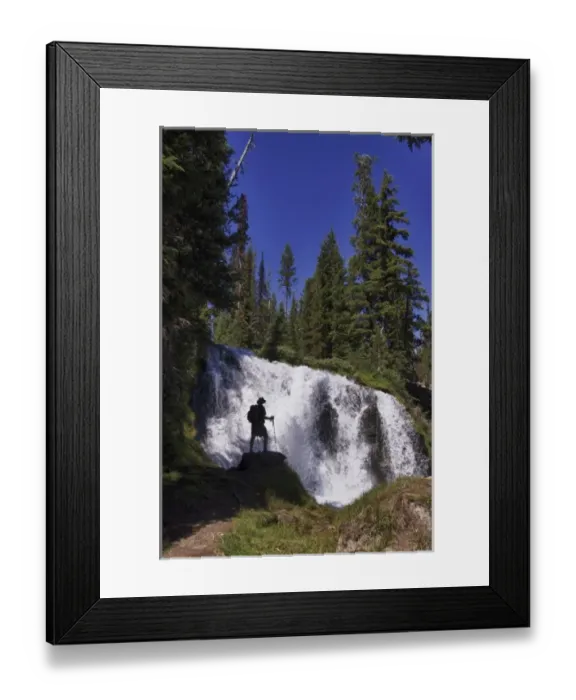 Framed Print : USA, Oregon, Bend, Three Sisters Wilderness, Deschutes National Forest, Fall Creek