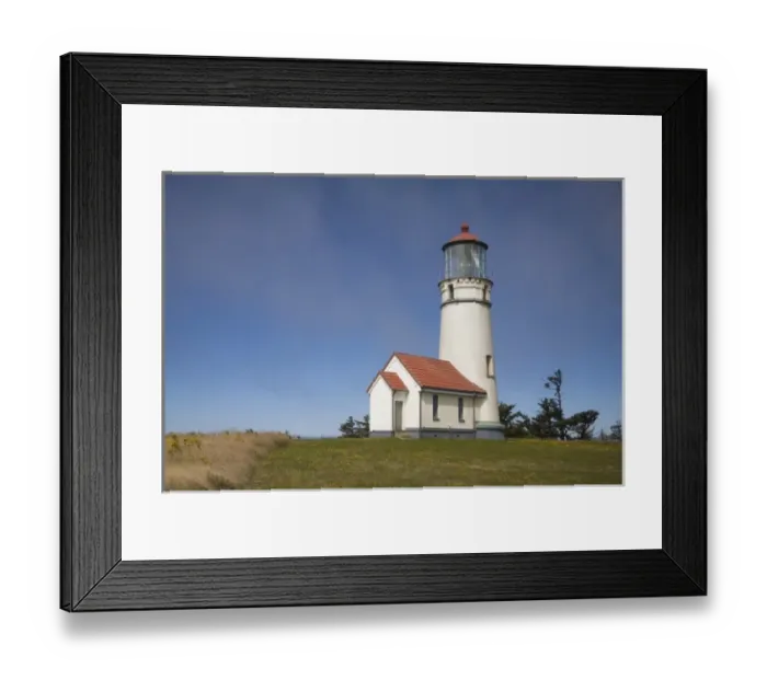 Framed Print : OR, Oregon Coast, Cape Blanco lighthouse, towers above the westernmost point in Oregon Framed Print : OR, Oregon Coast, Cape Blanco lighthouse, towers above the westernmost point in Oregon