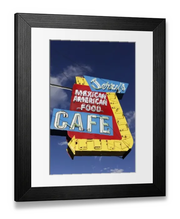 Framed Print : Gallup, New Mexico, United States. Route 66 cafe Framed Print : Gallup, New Mexico, United States. Route 66 cafe