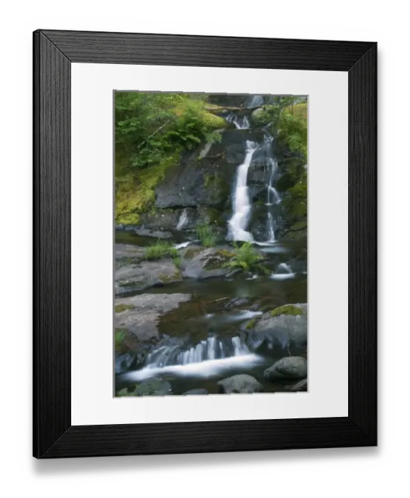 Framed Print : Reflections in Sweet Creek, Oregon, USA Framed Print : Reflections in Sweet Creek, Oregon, USA