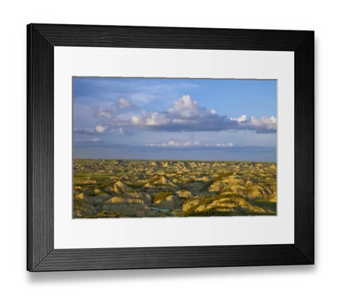 Framed Print : Colorful badlands from Buck Hill overlook in Theodore Roosevelt National Park in Framed Print : Colorful badlands from Buck Hill overlook in Theodore Roosevelt National Park in