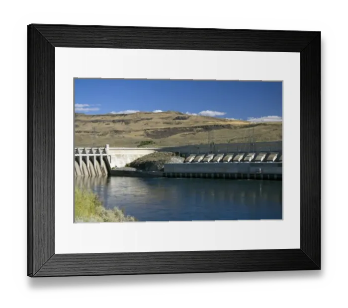 Framed Print : Chief Joseph Dam is a hydroelectric dam spanning the Columbia River in Washington