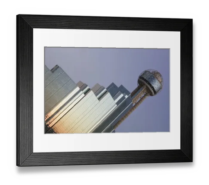 Framed Print : USA, TEXAS, Dallas: Reunion Tower Area / Dusk Framed Print : USA, TEXAS, Dallas: Reunion Tower Area / Dusk