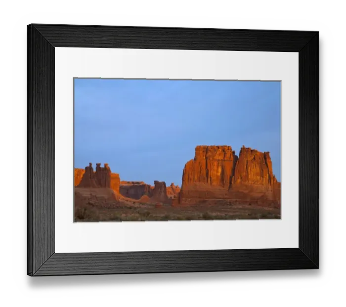 Framed Print : Courthouse Towers in Arches National Park, Utah, USA Framed Print : Courthouse Towers in Arches National Park, Utah, USA