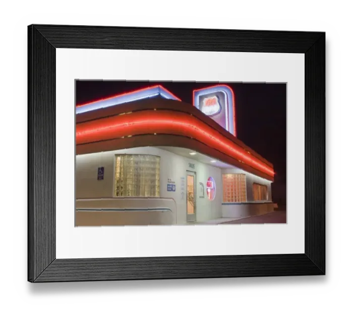 Framed Print : New Mexico, Albuquerque. The 66 Diner along historic Route 66 Albuquerque, New Mexico Framed Print : New Mexico, Albuquerque. The 66 Diner along historic Route 66 Albuquerque, New Mexico
