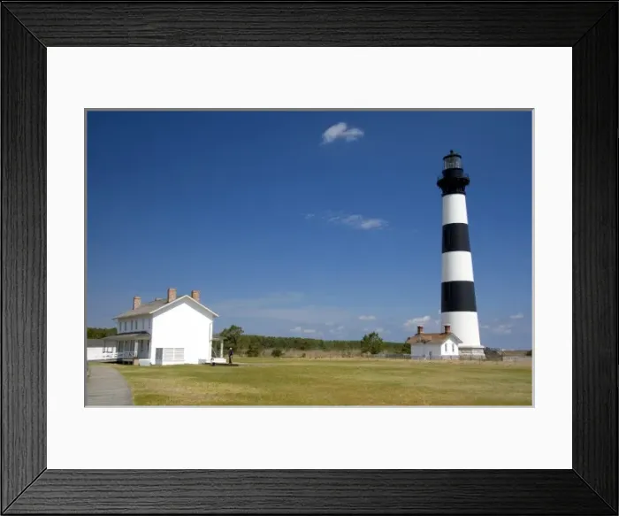 Framed Print : Bodie Island Lighthouse at Cape Hatteras, North Carolina Framed Print : Bodie Island Lighthouse at Cape Hatteras, North Carolina