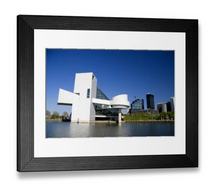 Framed Print : The Rock and Roll Hall of Fame at Cleveland, Ohio Framed Print : The Rock and Roll Hall of Fame at Cleveland, Ohio