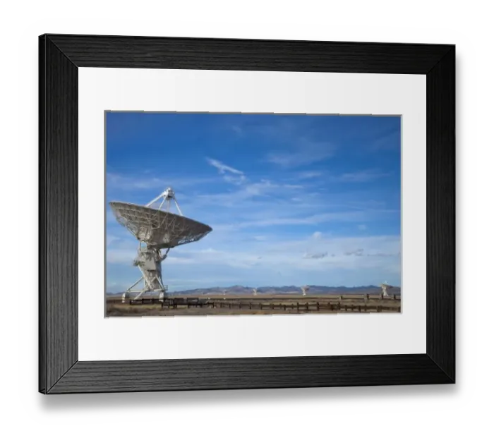 Framed Print : Very Large Array aka National Radio Astronomy Observatory in Sorocco county New Mexico