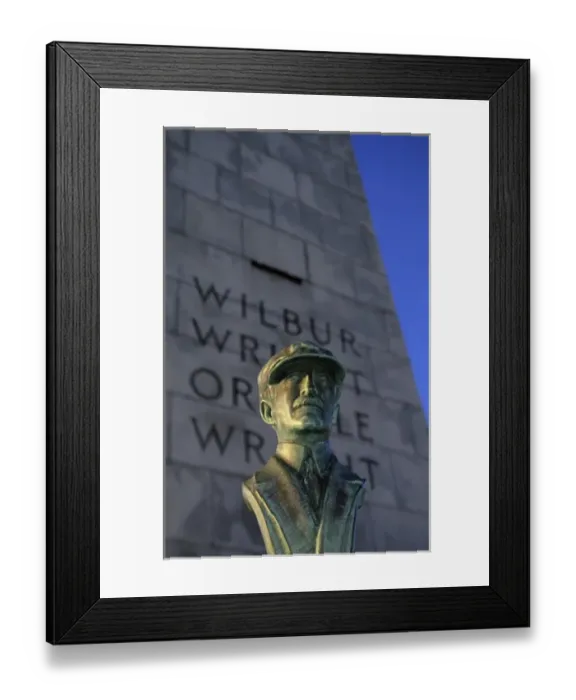Framed Print : Wright Brothers National Memorial, Kitty Hawk, Outer Banks, North Carolina, USA