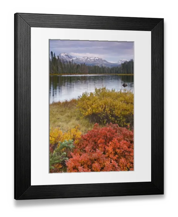Framed Print : USA, Oregon, Willamette National Forest. Scott Lake and Three Sisters Mountain Framed Print : USA, Oregon, Willamette National Forest. Scott Lake and Three Sisters Mountain
